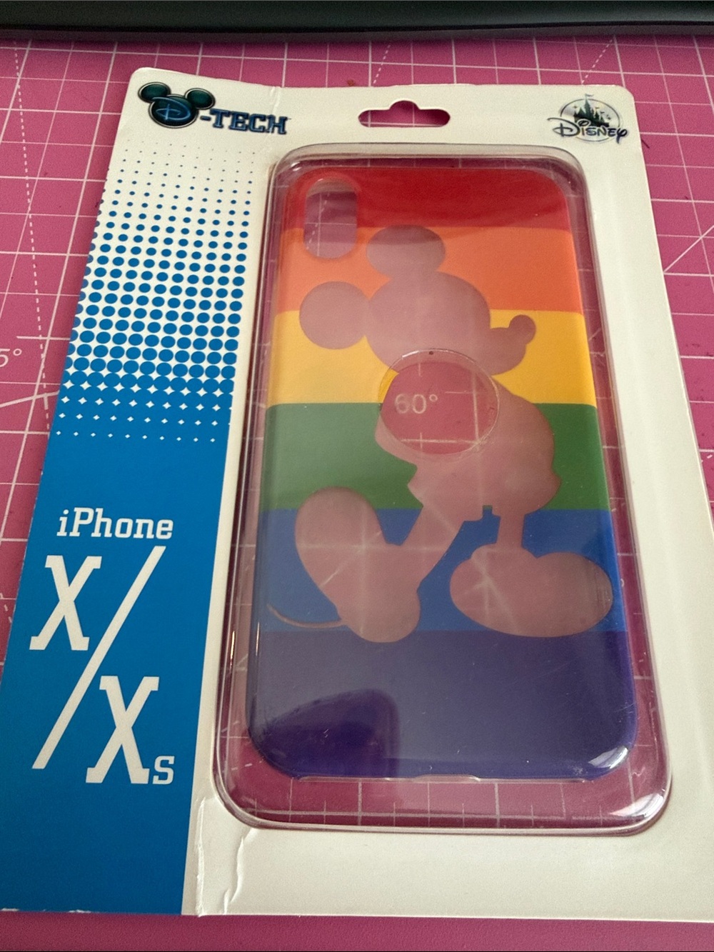 Rainbow Mickey Silicone Case for iPhone X/XS - Multi-Color
